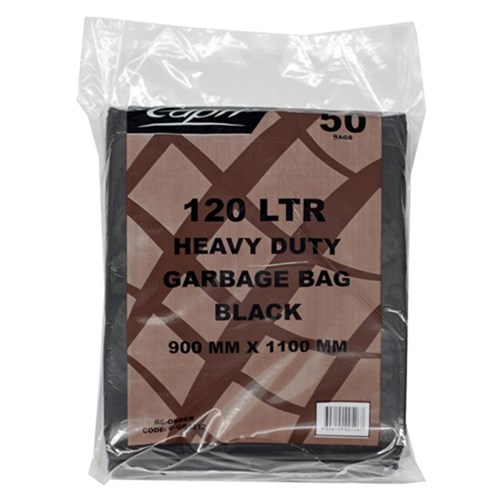 Capri Heavy Duty Garbage Bags 120LT (250 per carton)