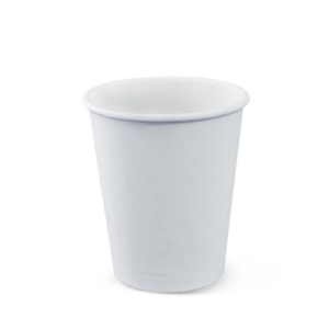 Eco Friendly Aqueous 8oz White Single Wall Coffee Cup (1000 per carton)